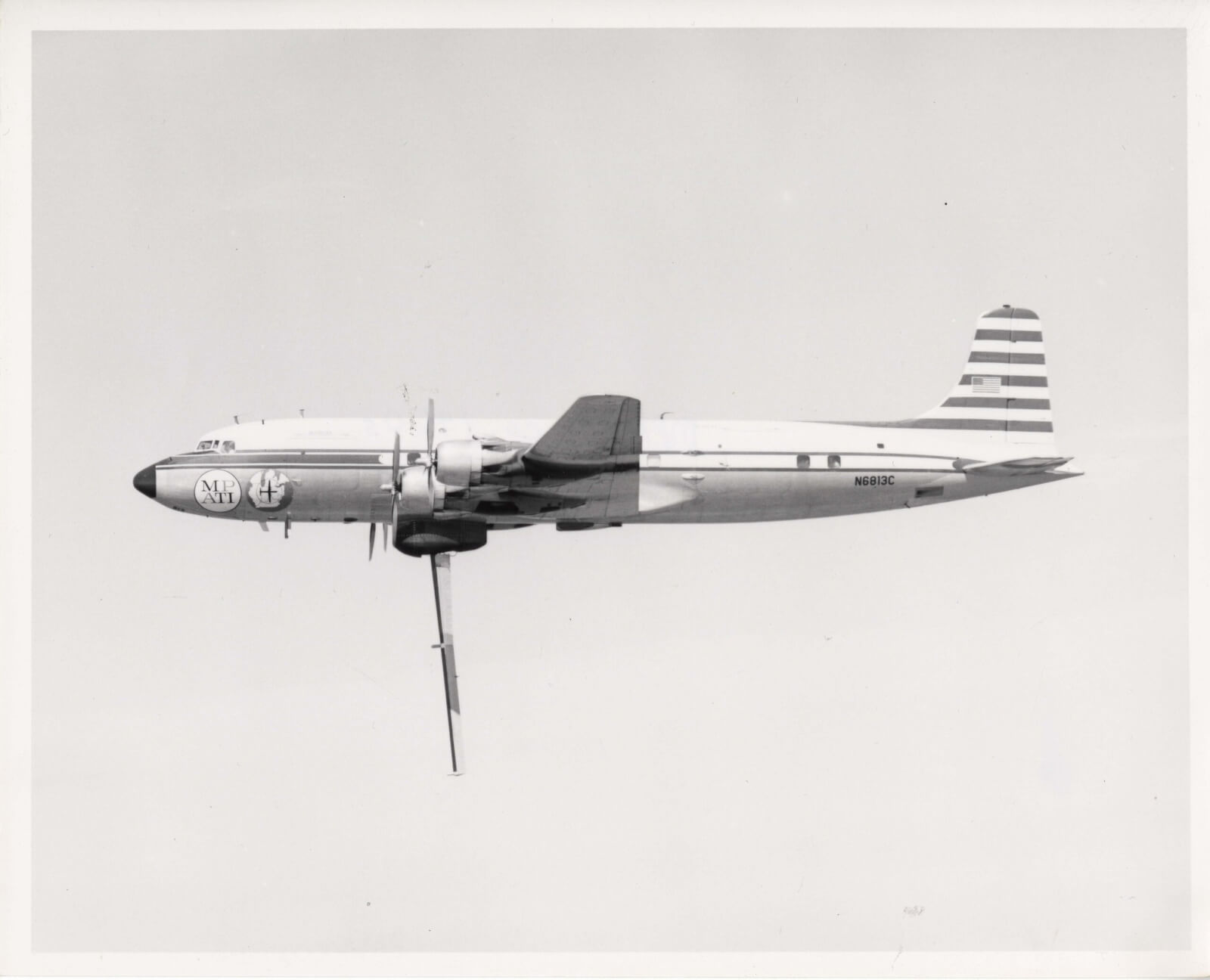 Purdue with the help of WBAA staff, served as the headquarters for a flying classroom touted as the world's only television station built inside an airplane.